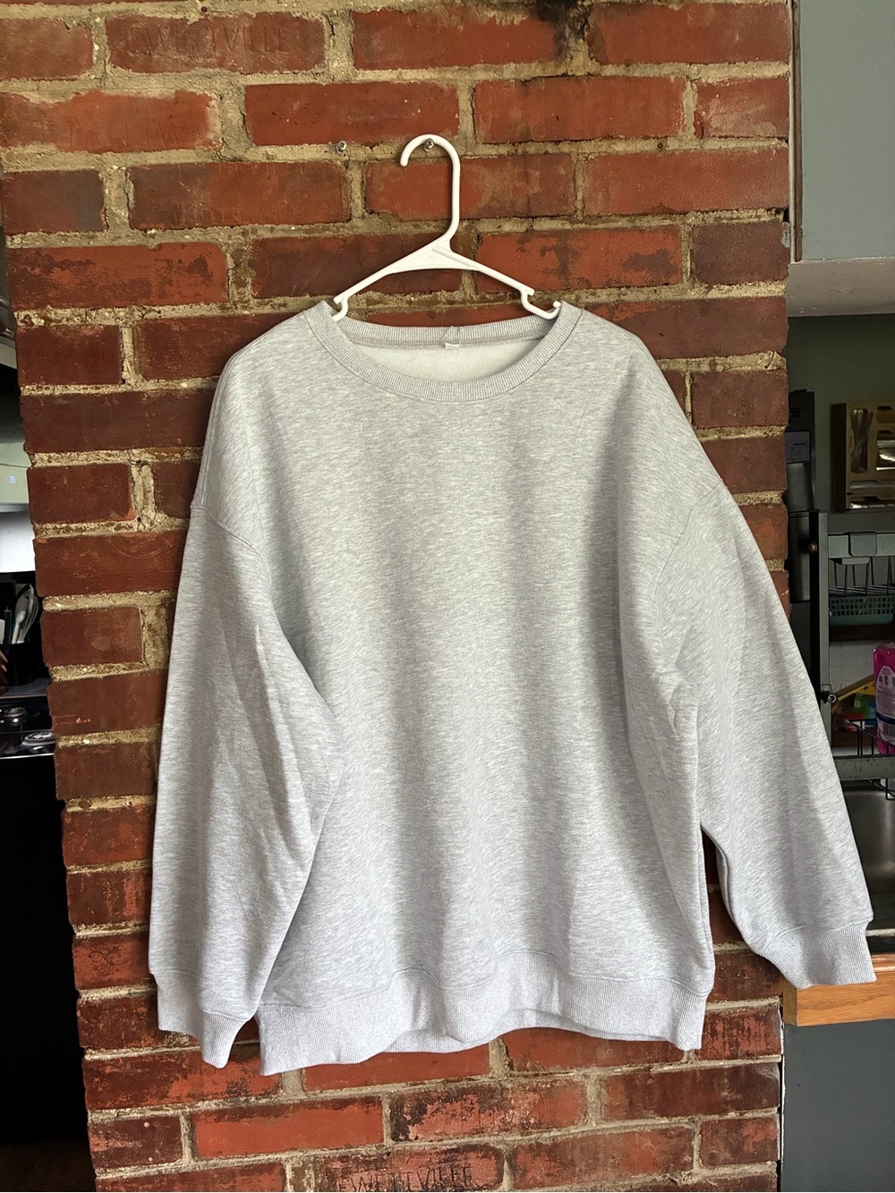 Men's Crewneck Sweater in Light Gray - Comfortable Everyday Layer